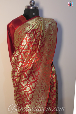 Kathaan Silk Handloom Banarasi Saree